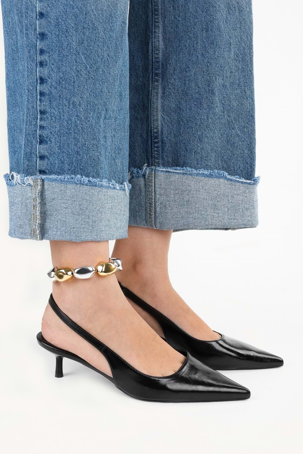 Kadın Kate Siyah Cilt Stiletto