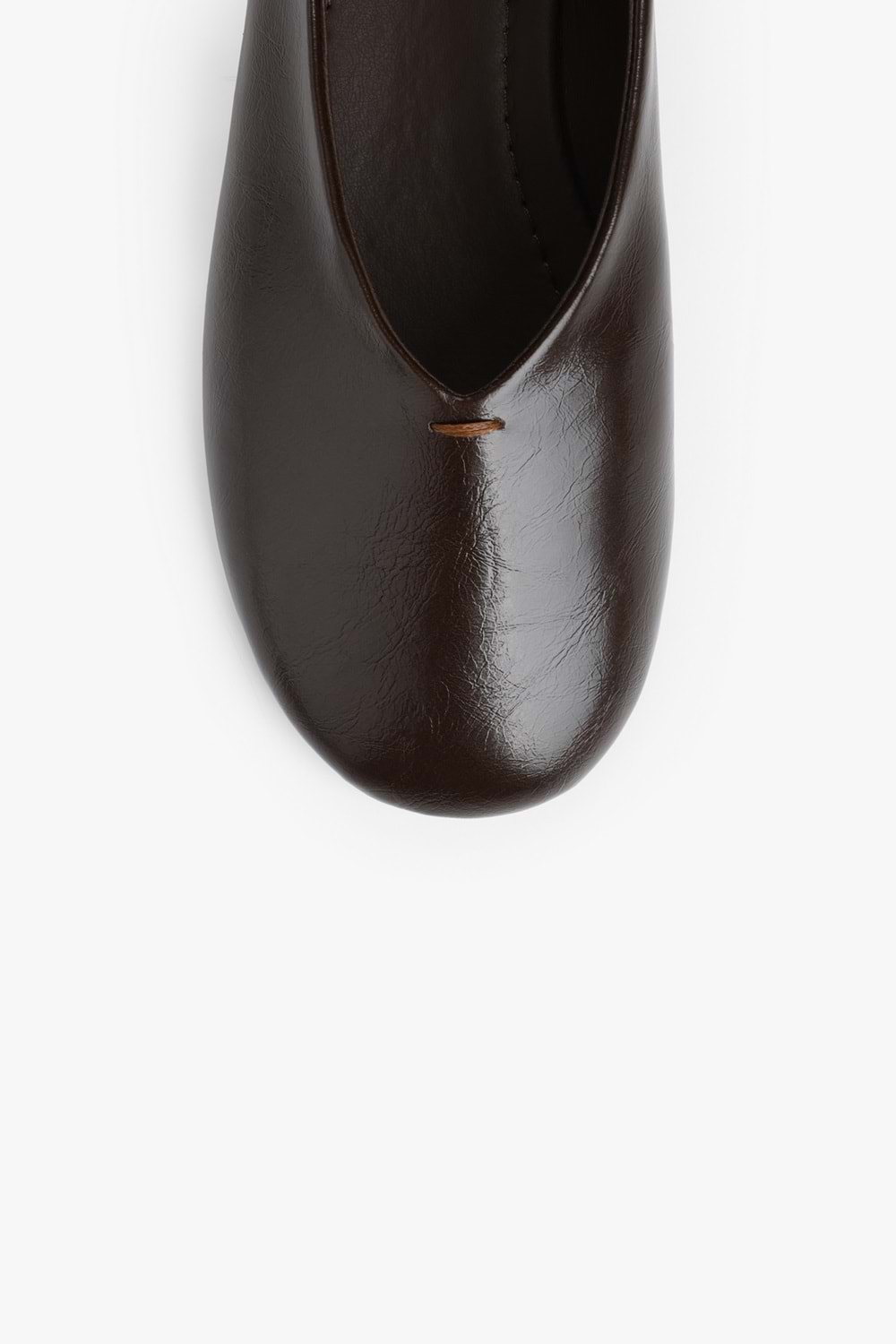 Kadın Lisa Kahve Cilt Oval Burunlu Babet