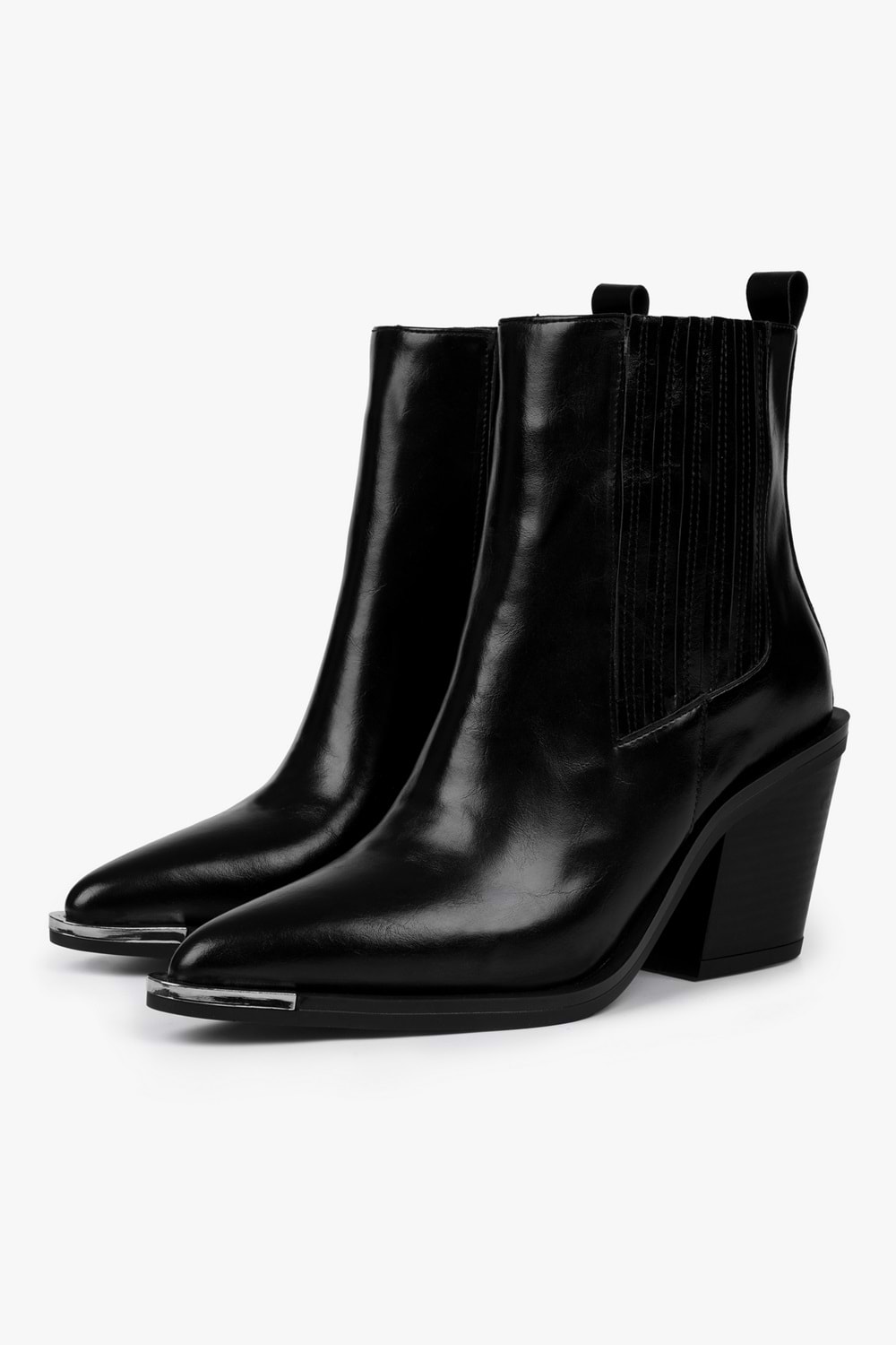 Kadın Amelia Siyah Cilt Kovboy Bot