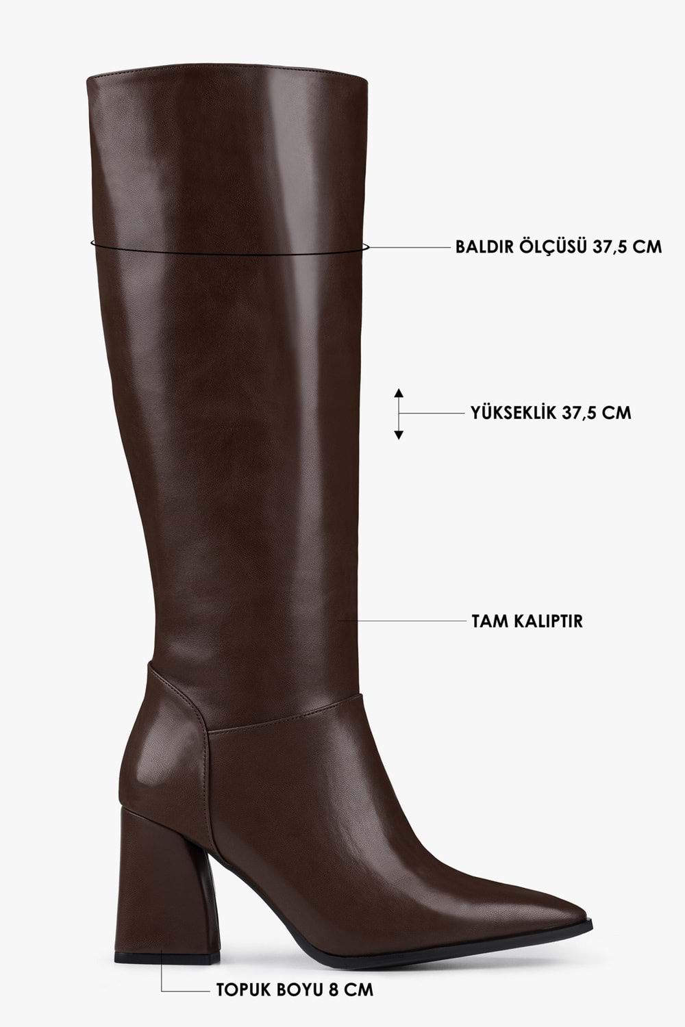 Kadın Tiago Acı Kahve Cilt Çizme