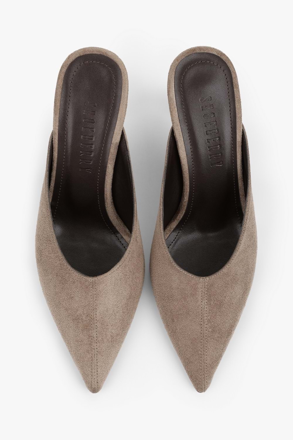 Kadın Serina Vizon Süet Stiletto Terlik