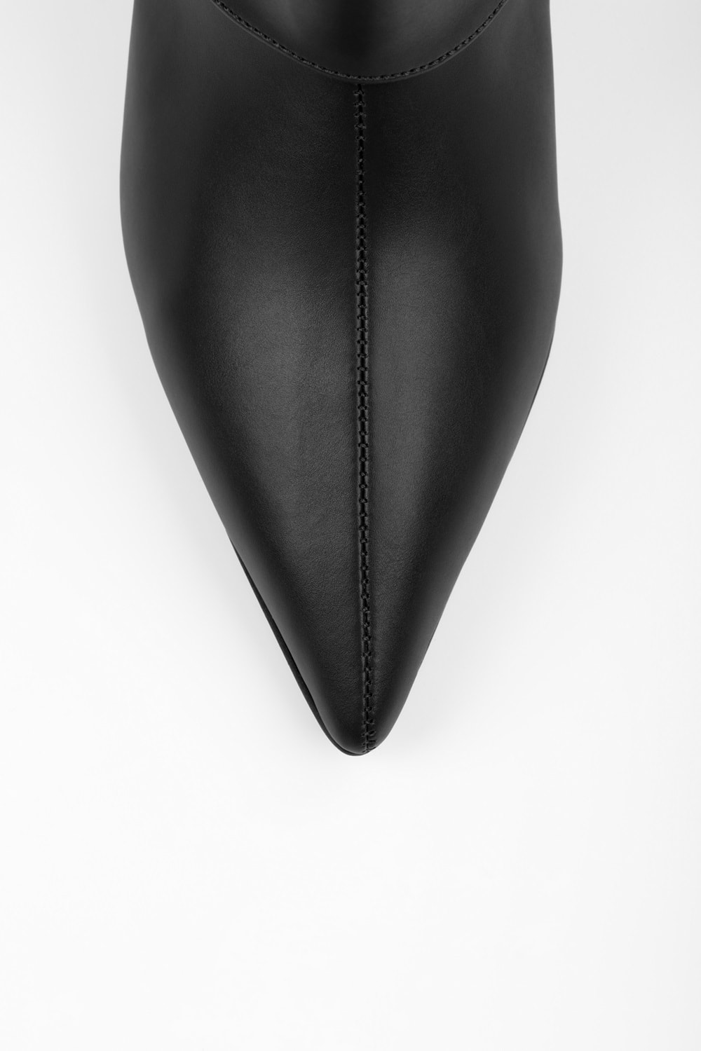 Kadın Gleam Siyah Cilt Tozluk Detaylı Çizme