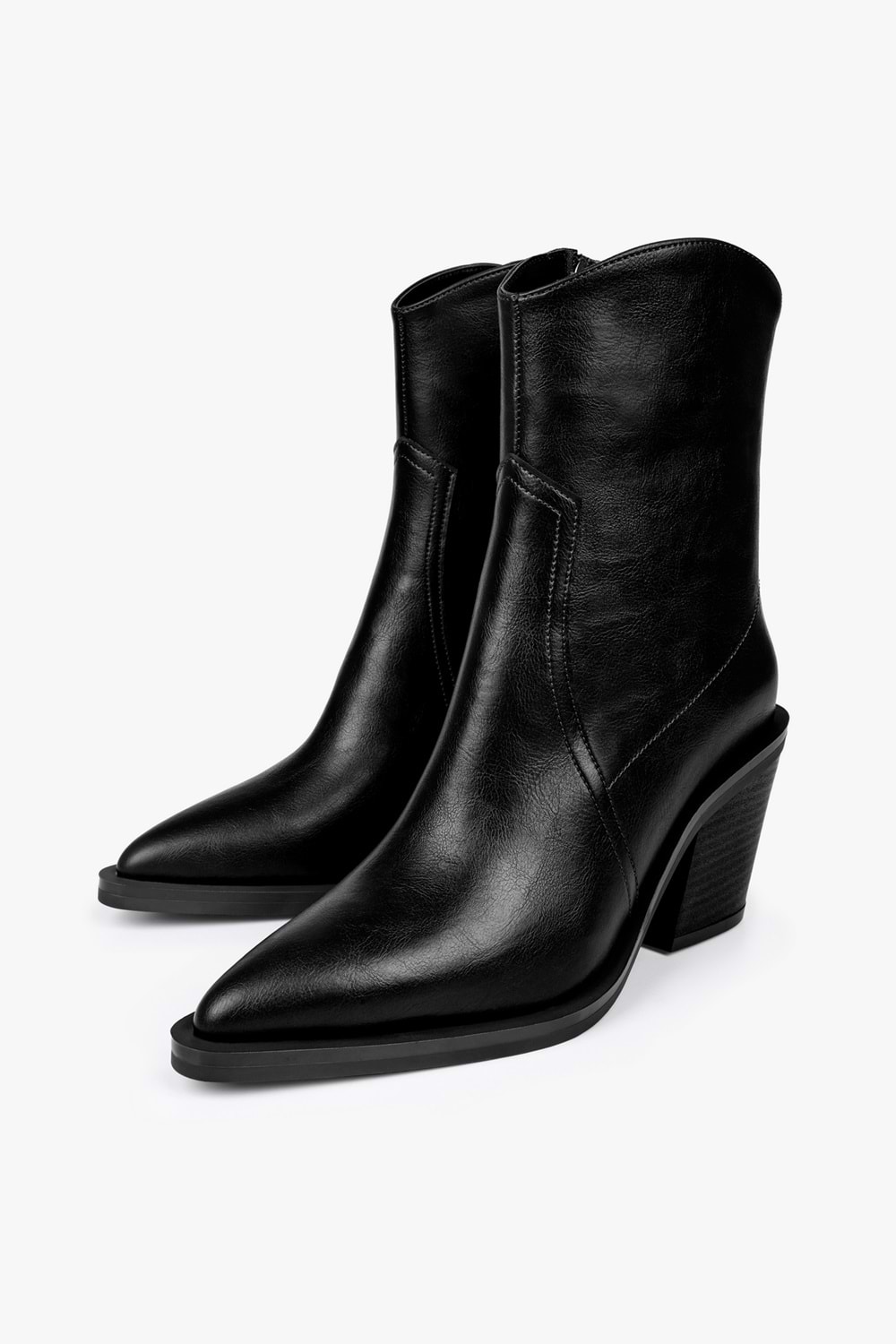 Kadın Bellini Siyah Cilt Kovboy Bot