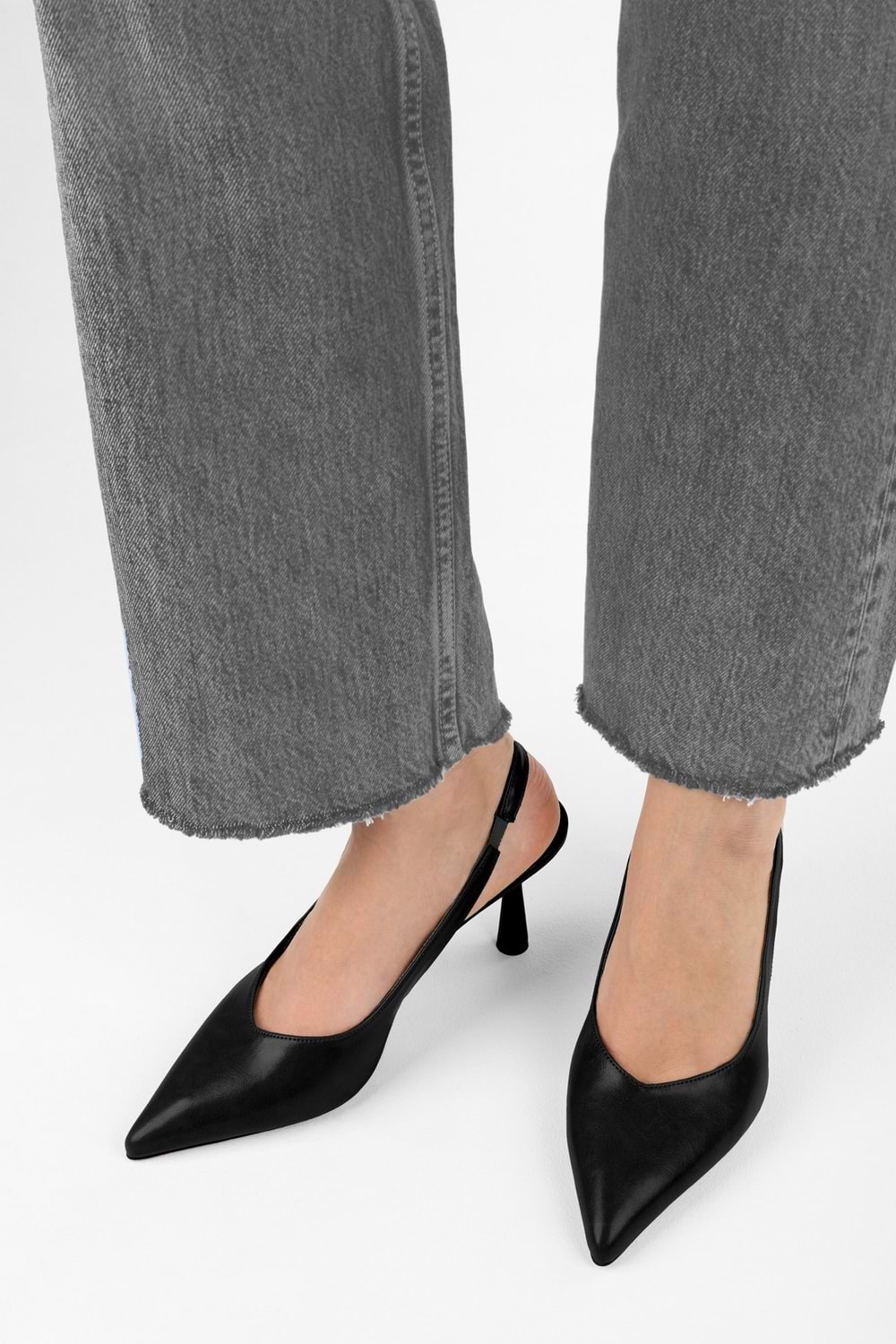 Kadın Alora Siyah Cilt Stiletto