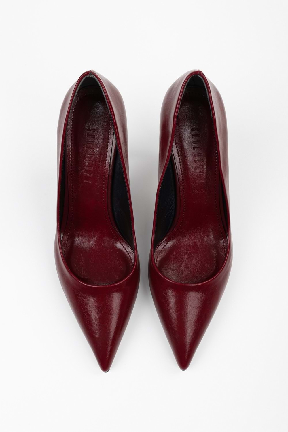 Kadın Vague Bordo Cilt Stiletto