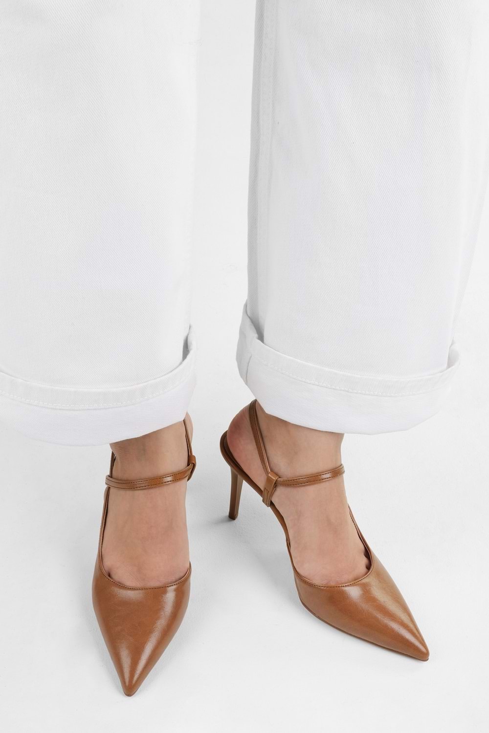 Kadın Harry Karamel Cilt Stiletto