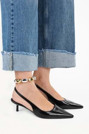 Kadın Kate Siyah Cilt Stiletto