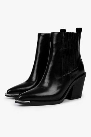 Kadın Amelia Siyah Cilt Kovboy Bot