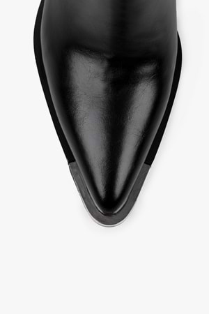 Kadın Amelia Siyah Cilt Kovboy Bot