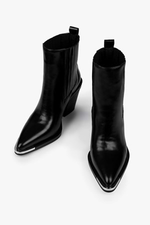 Kadın Amelia Siyah Cilt Kovboy Bot