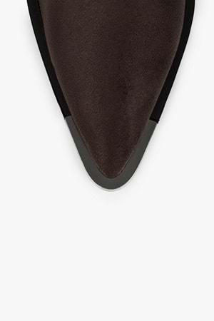 Kadın Bronc Acı Kahve Süet Kovboy Bot