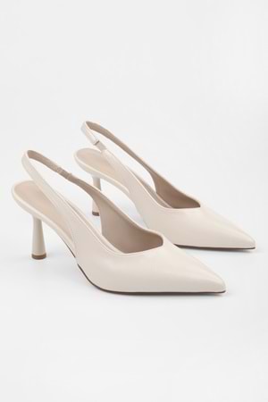 Kadın Alora Bej Cilt Stiletto