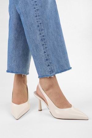 Kadın Alora Bej Cilt Stiletto