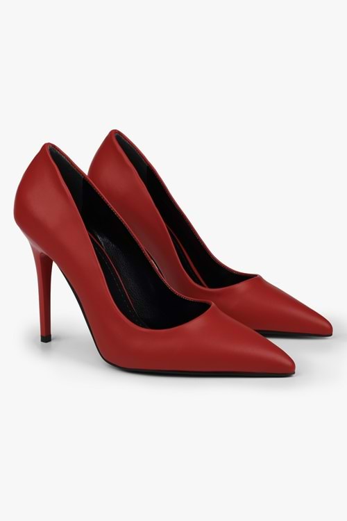 Kadın Deyna Kırmızı Cilt Stiletto