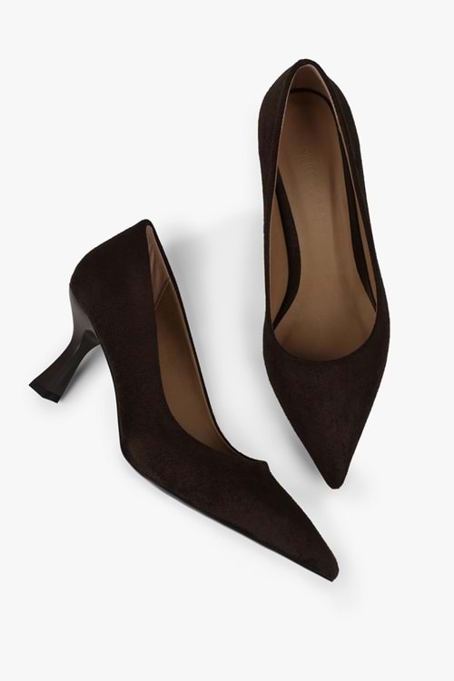 Kadın Gatsby Kahve Süet Stiletto