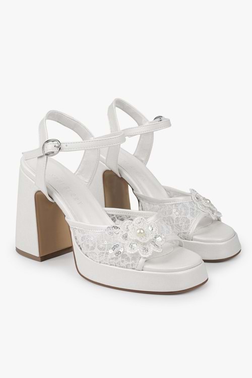 Kadın Velia Sedef Cilt Platform Topuklu Ayakkabı