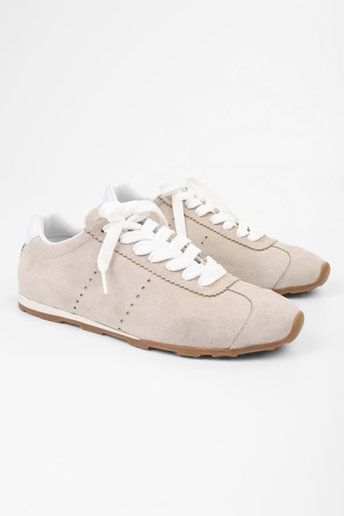 Kadın Taren Ten Süet Sneaker