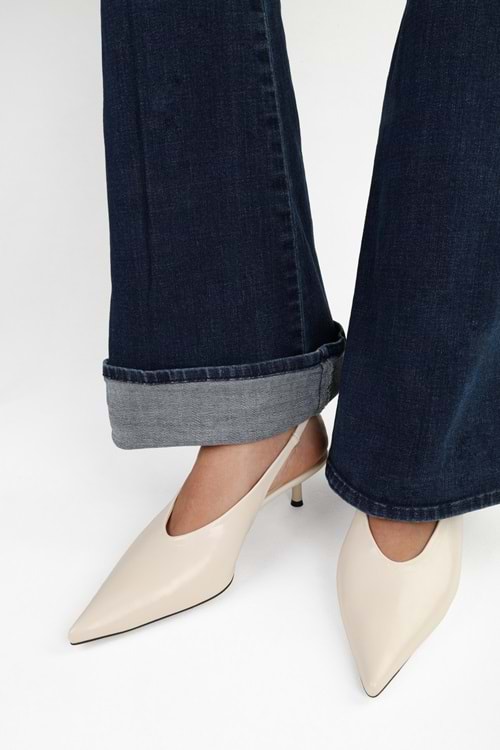 Kadın Luna Ekru Cilt Stiletto