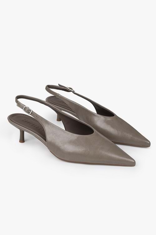 Kadın Luna Vizon Cilt Stiletto