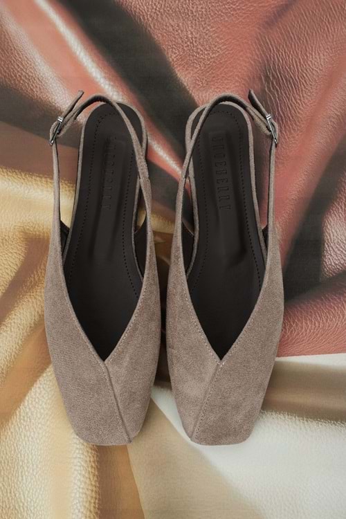 Kadın Noya Vizon Süet Babet