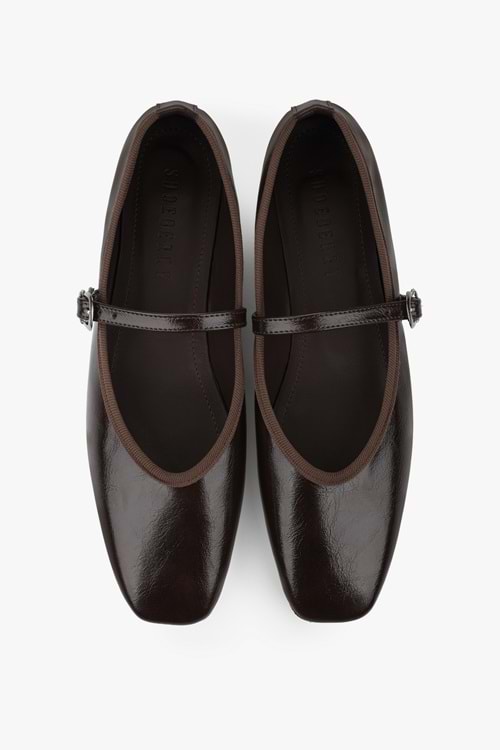 Kadın Lunel Kahve Cilt Babet