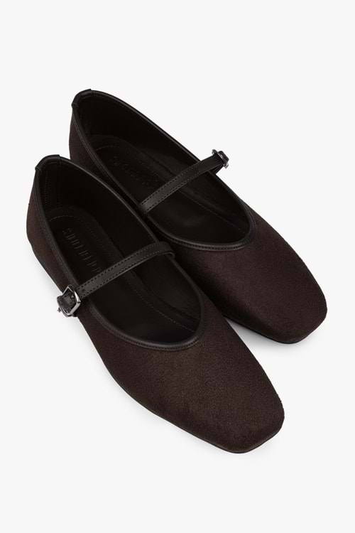 Kadın Lunel Acı Kahve Süet Babet