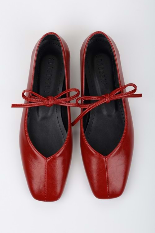 Kadın Noriel Kırmızı Cilt Bağlamalı Babet