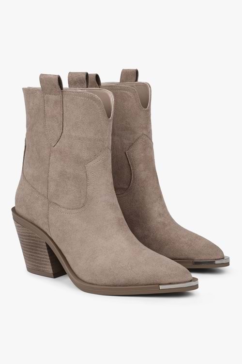 Kadın Bronc Vizon Süet Kovboy Bot