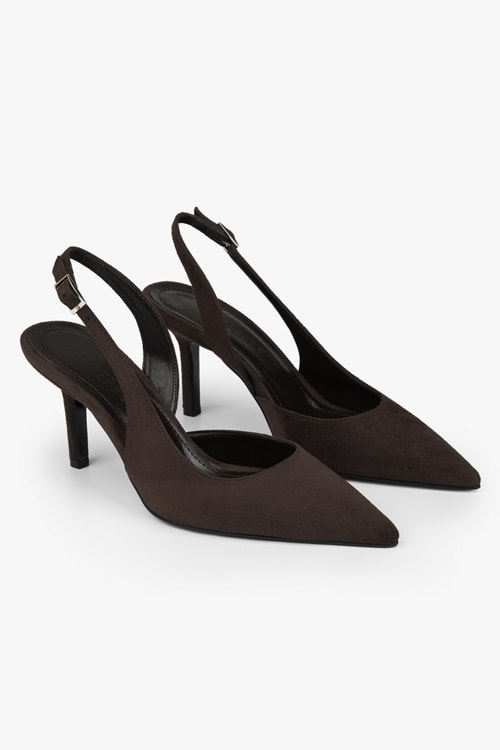 Kadın Zenvia Kahve Süet Stiletto