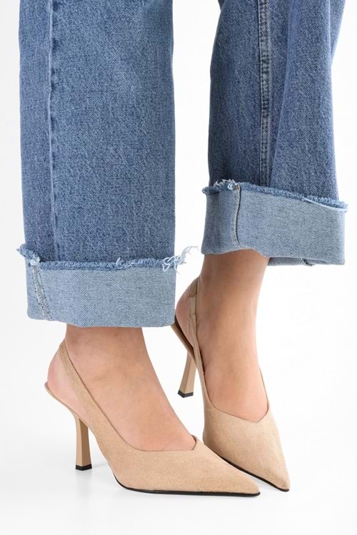 Kadın Floe Ten Süet Stiletto