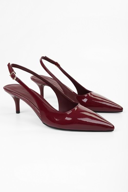 Kadın Estelle Bordo Rugan Stiletto