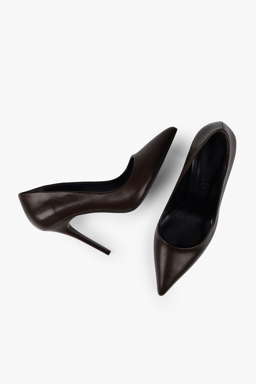 Kadın Deyna Kahve Cilt Stiletto