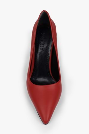 Kadın Deyna Kırmızı Cilt Stiletto