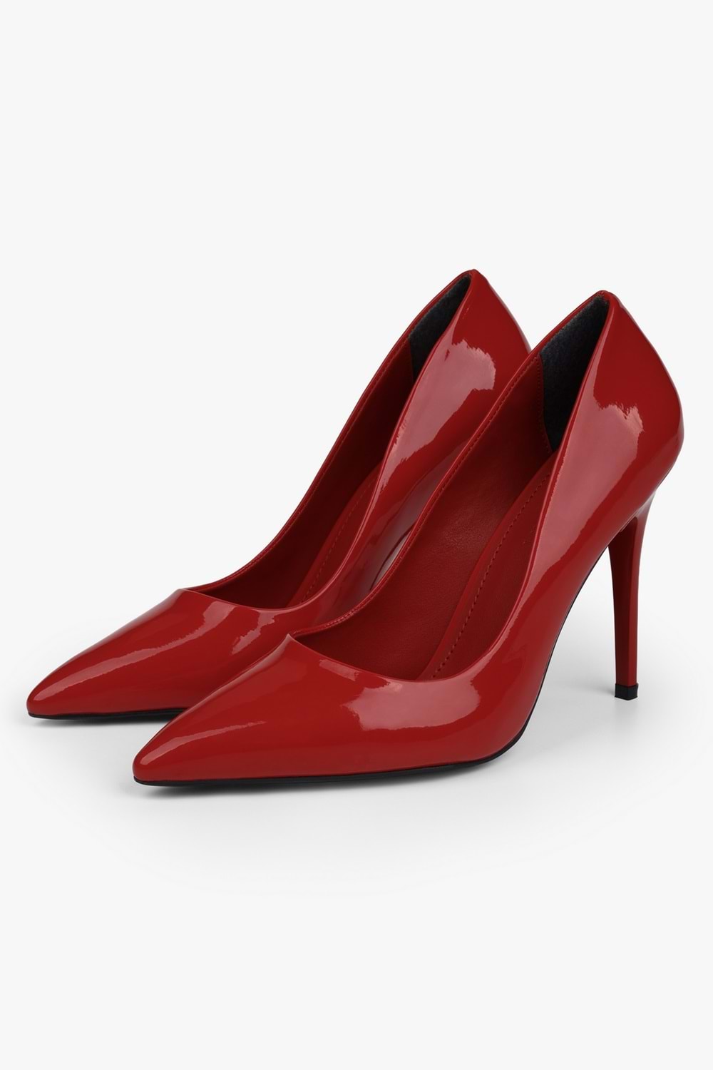 Kadın Nakou Kırmızı Rugan Stiletto