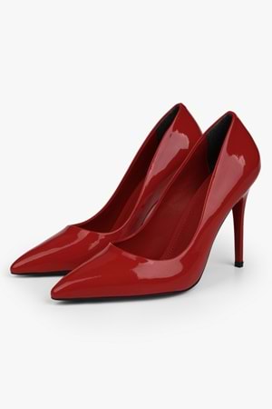 Kadın Nakou Kırmızı Rugan Stiletto