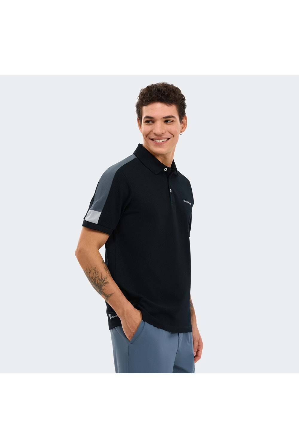M Color Block Detail Polo