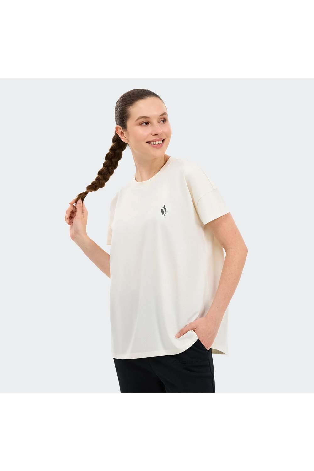 W Crew Neck Graphic Tee T-Shirt