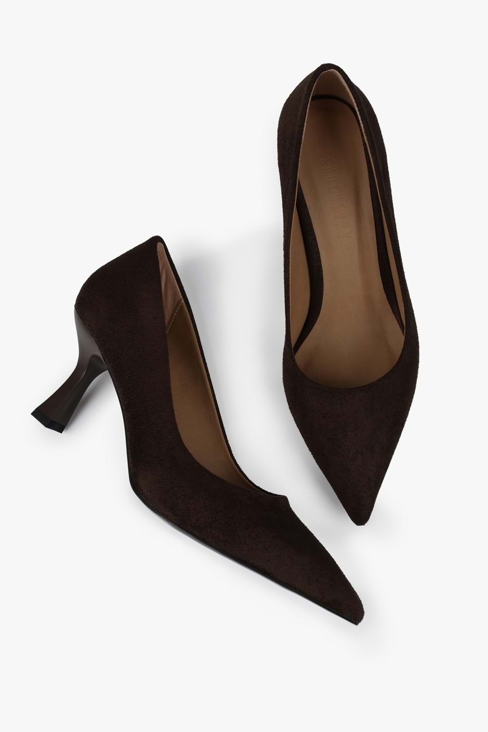 Kadın Gatsby Kahve Süet Stiletto