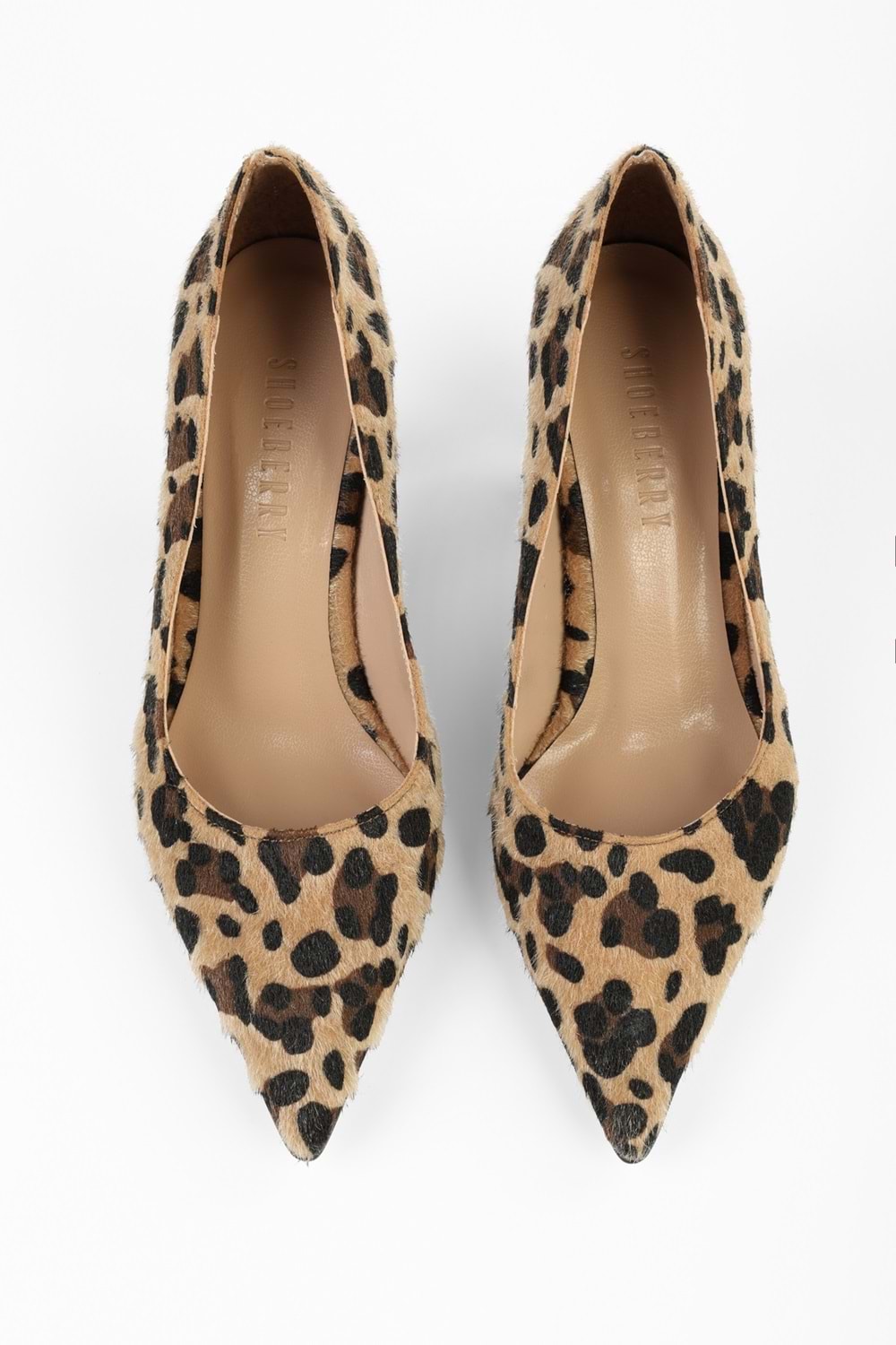 Kadın Gatsby Leopar Tüylü Stiletto