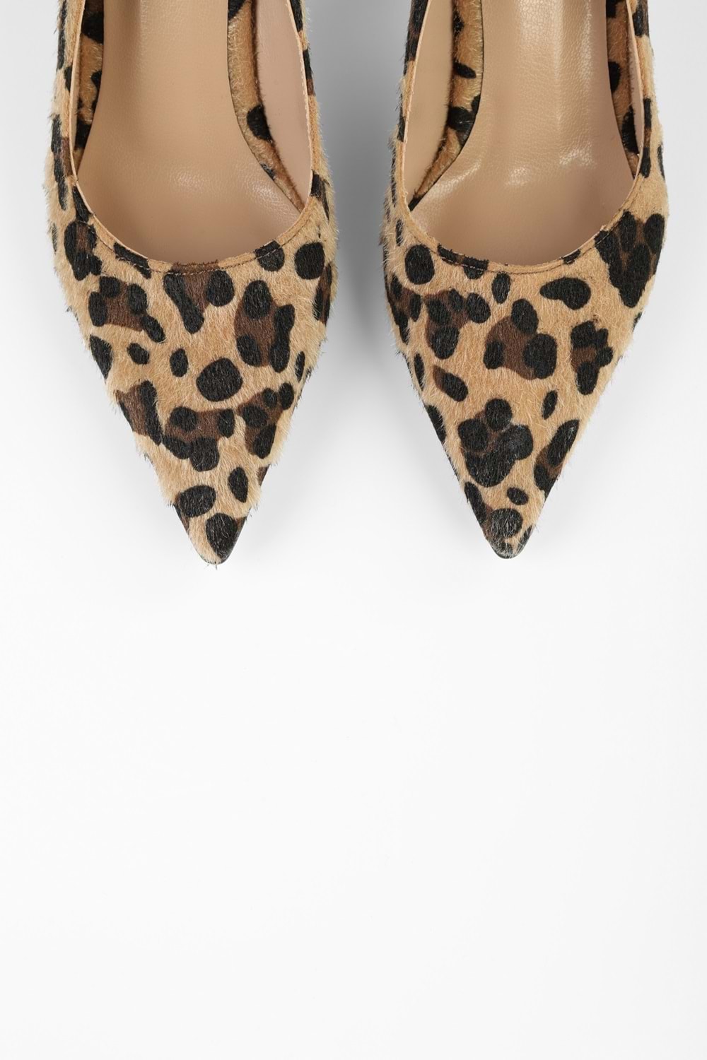 Kadın Gatsby Leopar Tüylü Stiletto