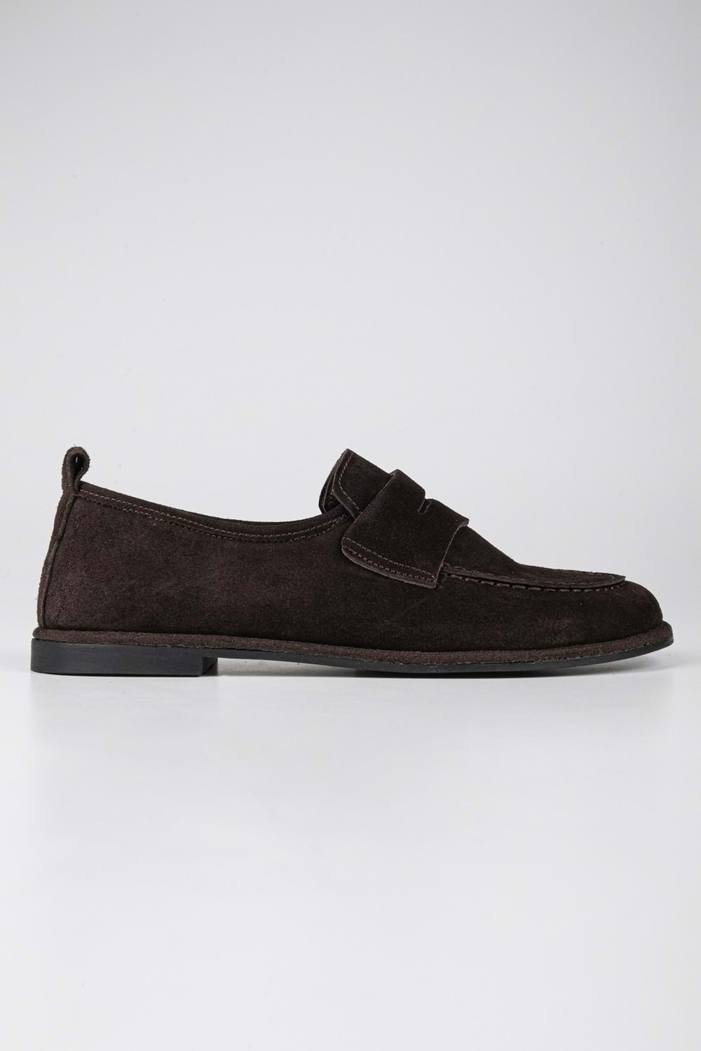 Kadın Zac Acı Kahve Hakiki Süet Deri Loafer