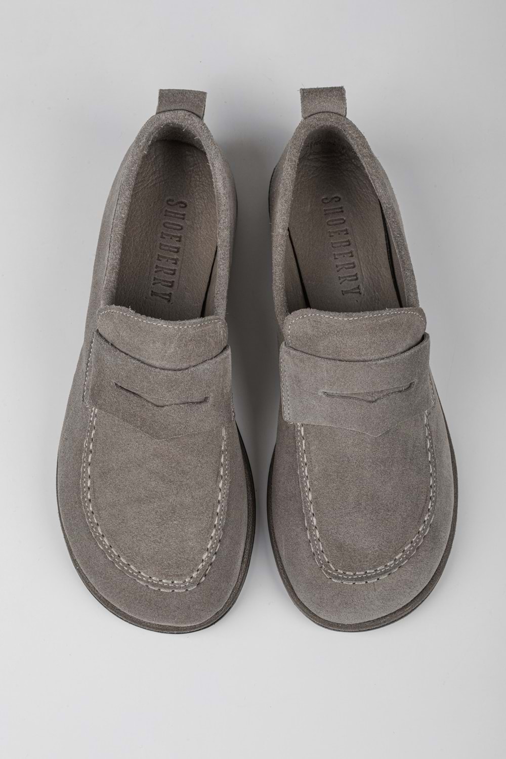 Kadın Zac Vizon Hakiki Süet Deri Loafer