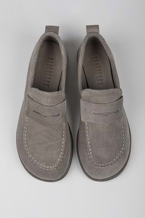 Kadın Zac Vizon Hakiki Süet Deri Loafer