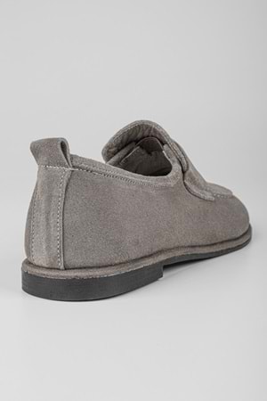 Kadın Zac Vizon Hakiki Süet Deri Loafer