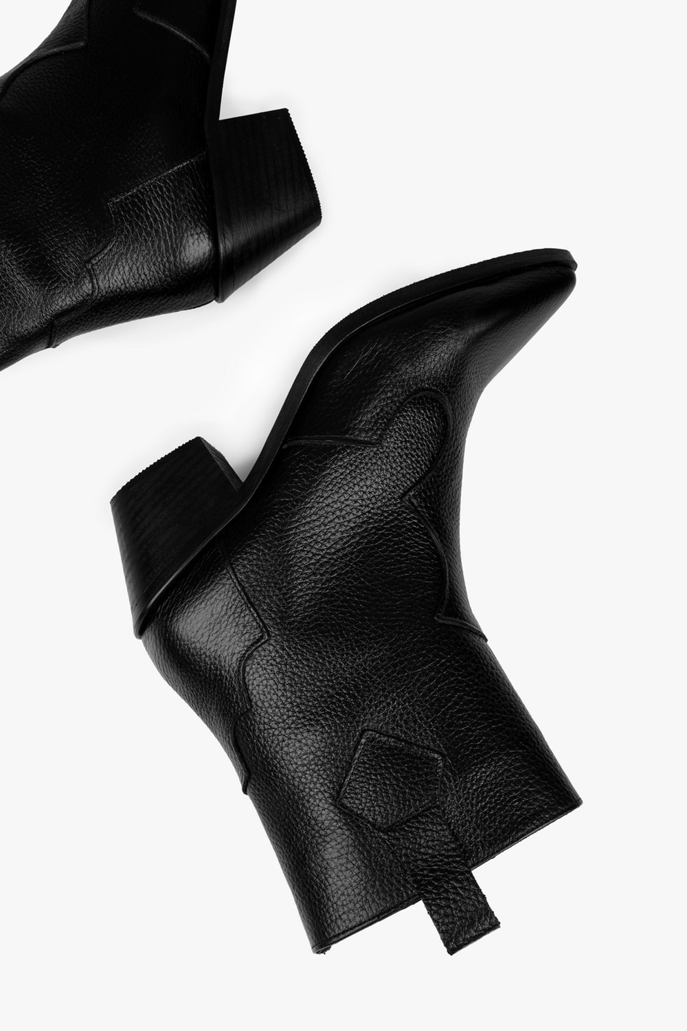 Kadın Maven Siyah Hakiki Deri Kovboy Bot