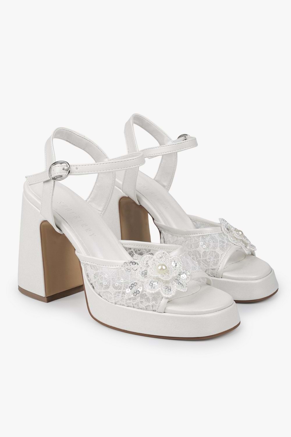 Kadın Velia Sedef Cilt Platform Topuklu Ayakkabı