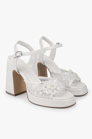 Kadın Velia Sedef Cilt Platform Topuklu Ayakkabı