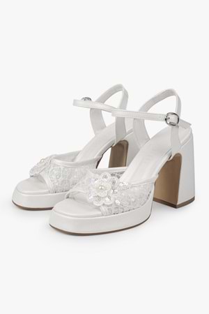 Kadın Velia Sedef Cilt Platform Topuklu Ayakkabı