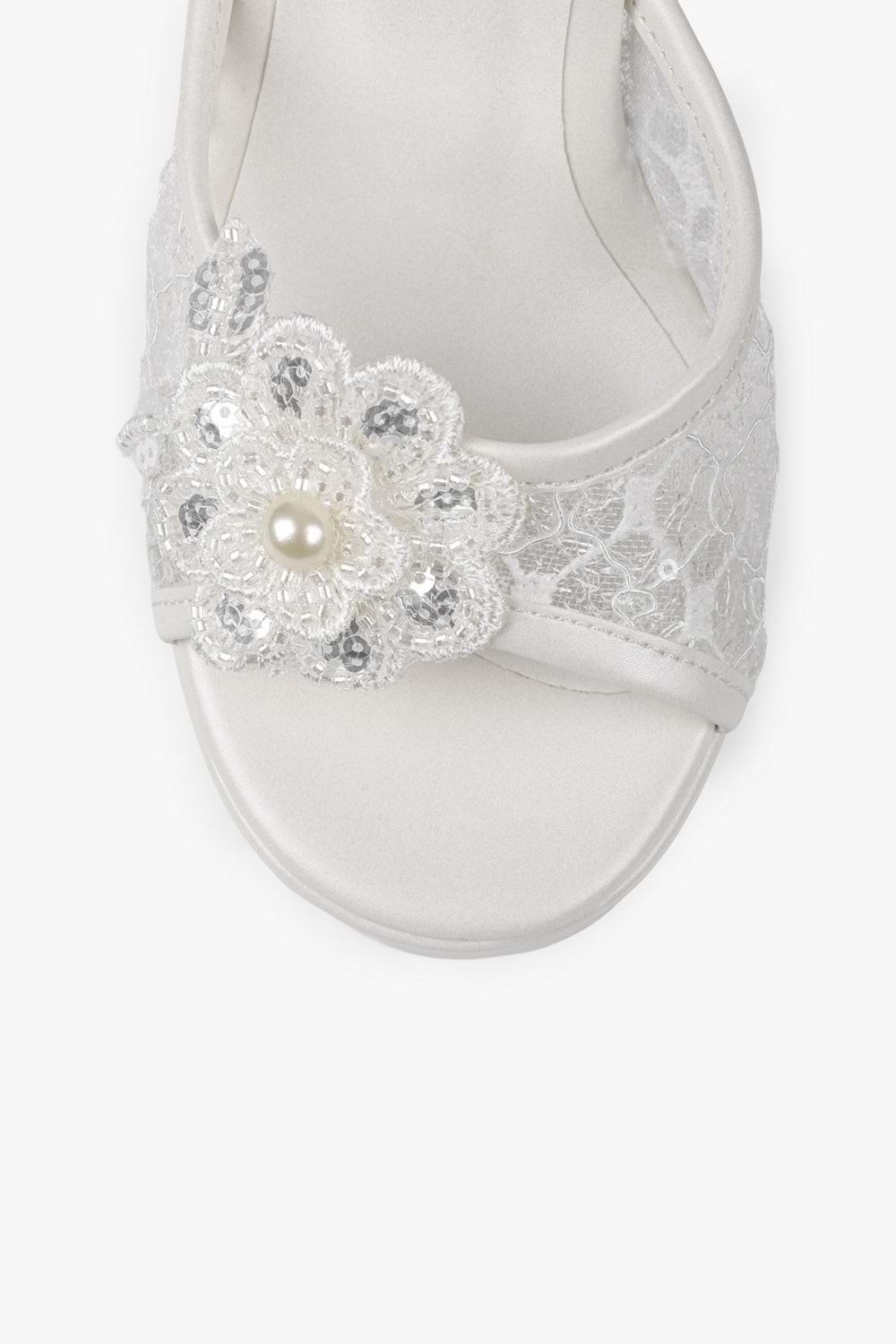 Kadın Flories Sedef Cilt Platform Topuklu Ayakkabı