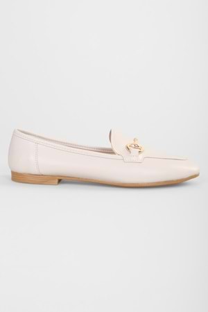 Kadın Tiana Ten Cilt Tokalı Günlük Loafer